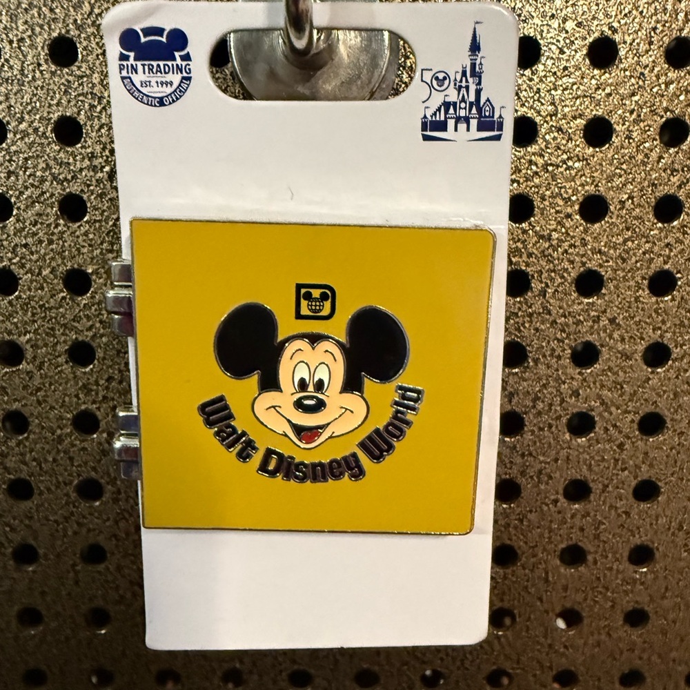 WDW 50th Vault Collection Mickey Mouse Photograph Book Pin